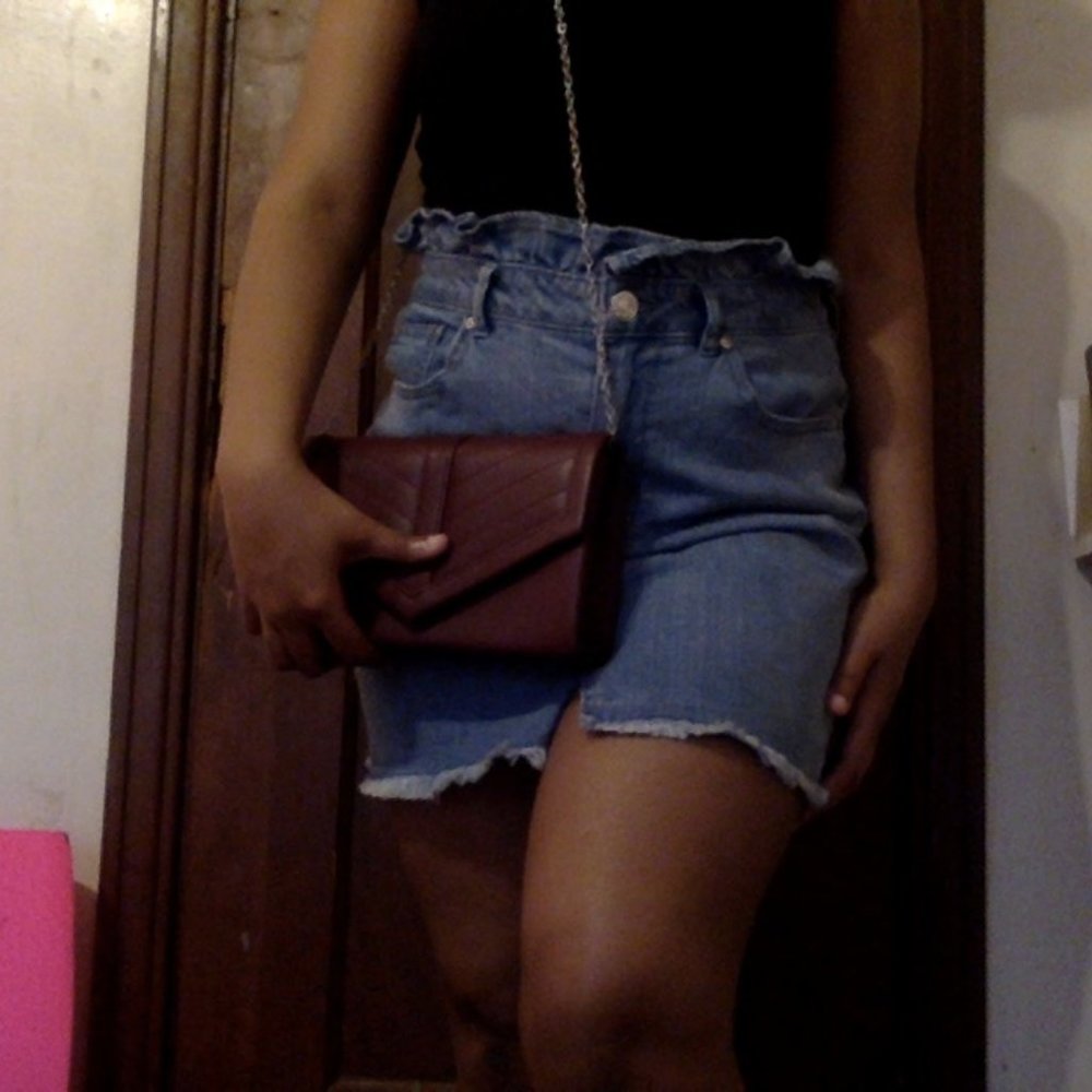 Burgundy Envelope Bag